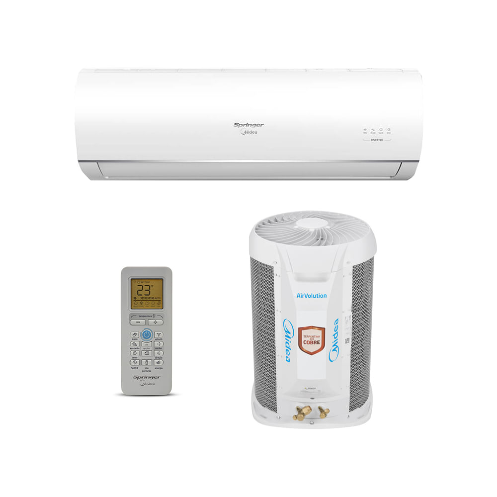 Ar Condicionado Split Hi Wall Springer Midea Air Volution 18.000 Btus  Quente e Frio 220V - ClimaRio - Clima Rio