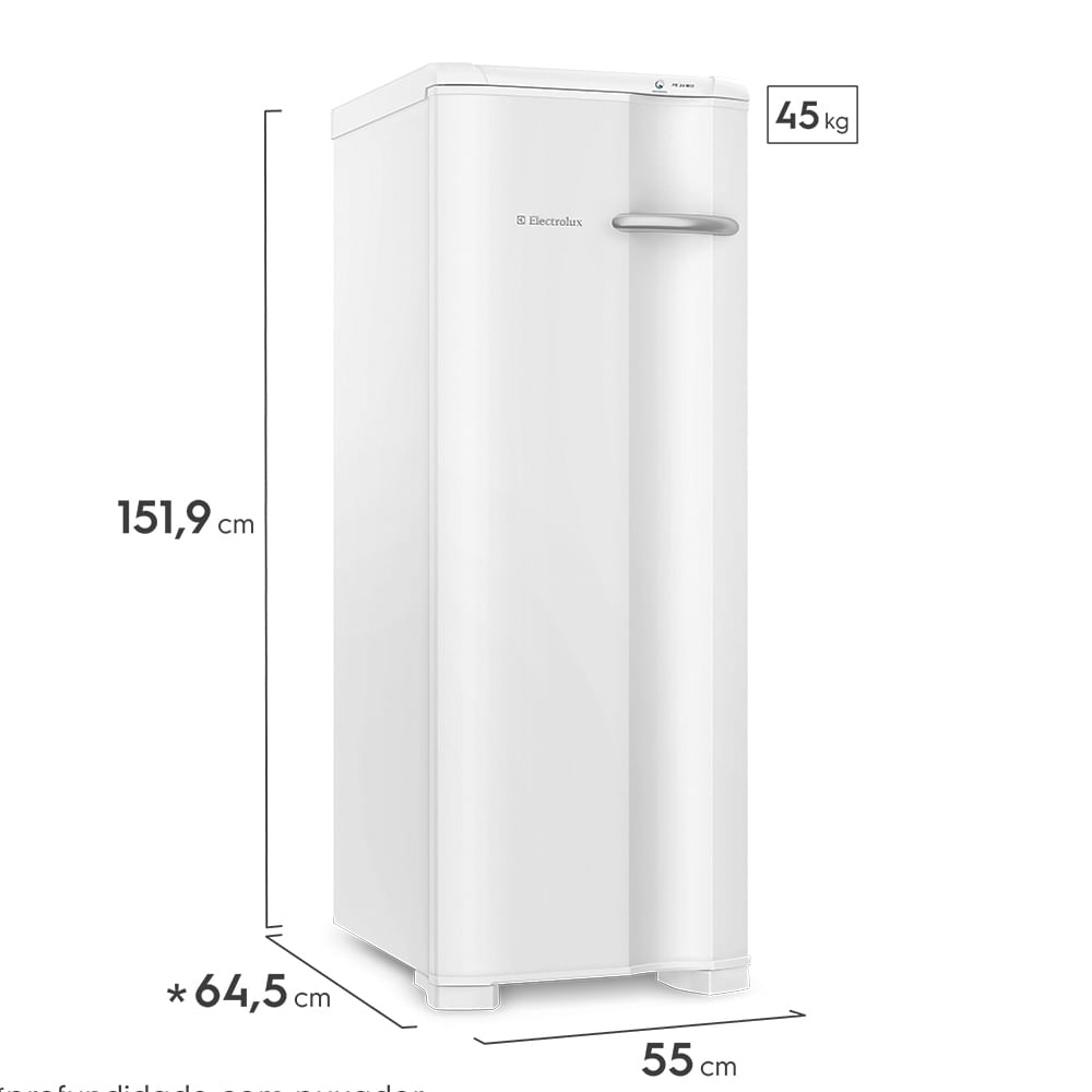 Freezer Vertical 173 Litros Electrolux FE22 Branco 220V Clima Rio