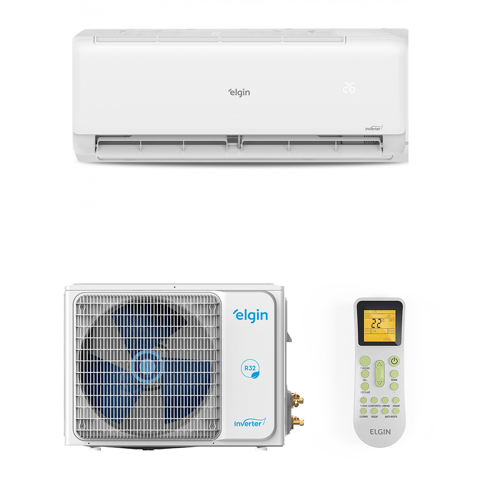 Ar Condicionado Split Hi Wall Eco II Inverter Elgin 18.000 Btus Frio 220v R-32