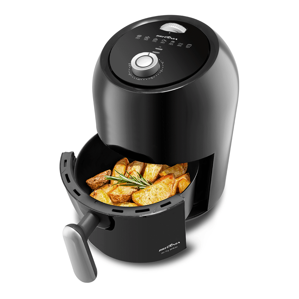 Fritadeira Air Fryer Britânia 3 Litros BFR30 Preto 127V - Clima Rio