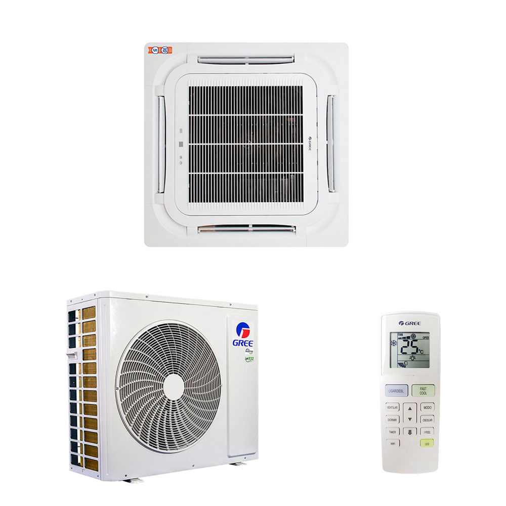 Ar condicionado Split Inverter Cassete Gree G-Prime Compact 36.000 Btus R32 Frio 220v