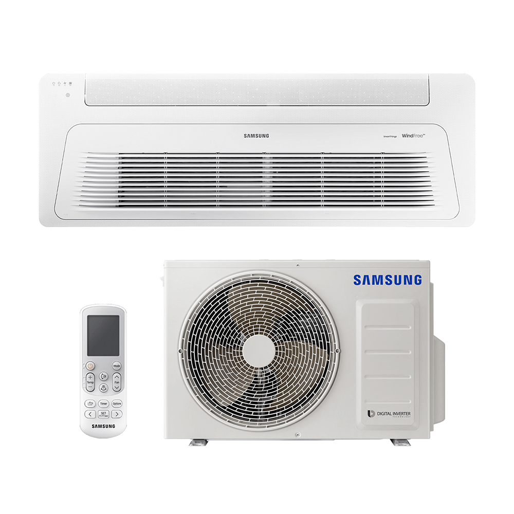 Ar Condicionado Inverter Samsung WindFree Cassete 1 Via 17.000 Btus Quente E Frio 220V R-32