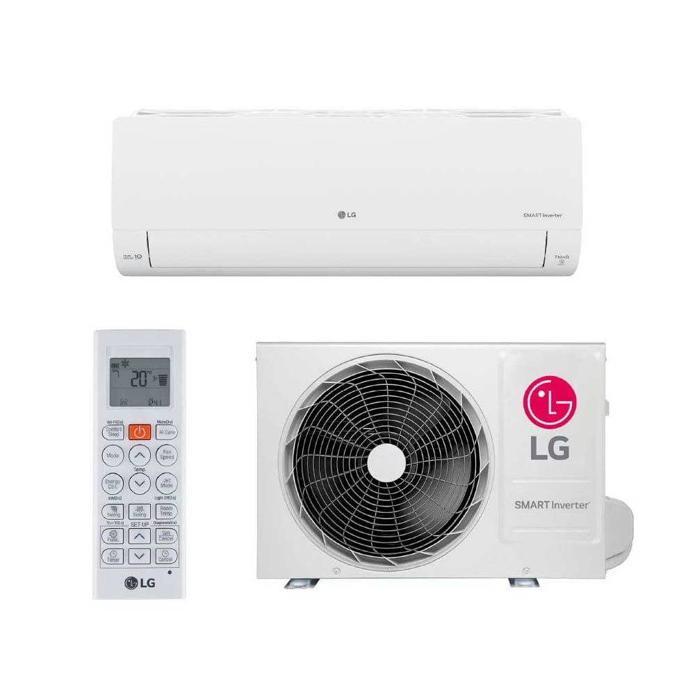 Ar Condicionado Split Hi Wall LG Inverter Smart Voice AI 12.000 Btus Frio 220v R-32
