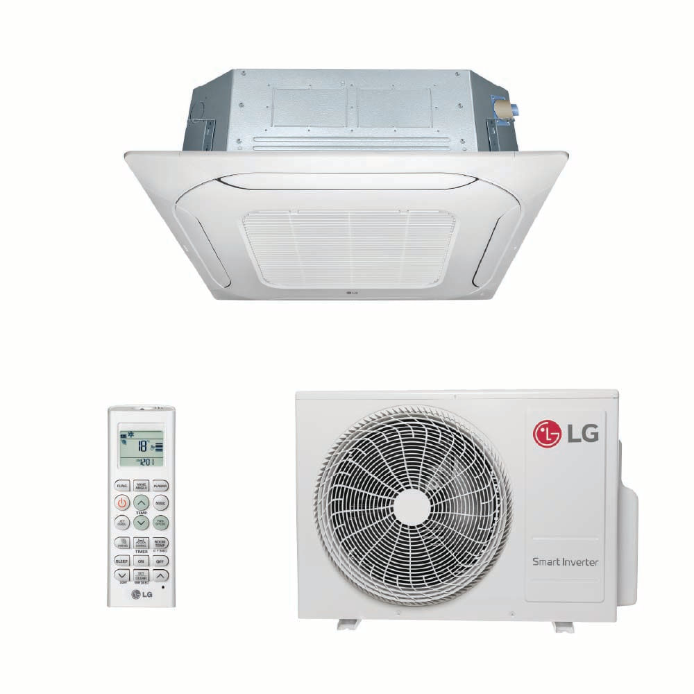 Ar Condicionado Split Cassete 4 Vias LG Wi-Fi Inverter 24.000 Btus Quente e Frio 220V R-32