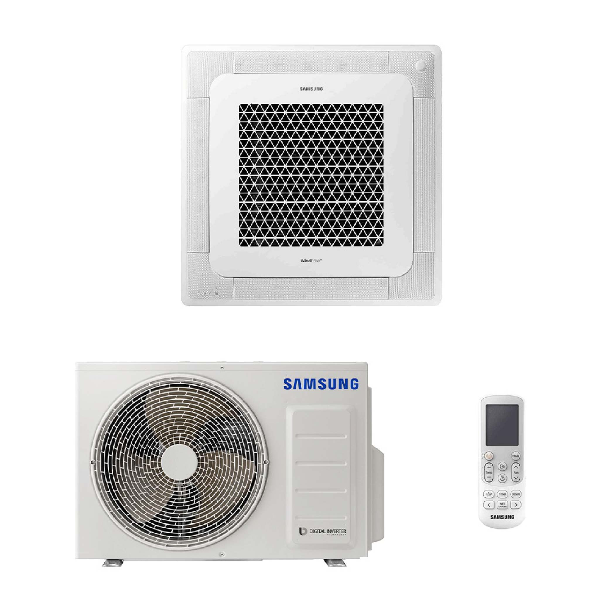 Ar Condicionado Split Cassete 4 Vias WindFree Samsung Connect Inverter 18.000 Btus Quente e Frio 220V R-32 Ar Condicionado Split Cassete 4 Vias WindFree Samsung Inverter 18.000 Btus Quente e Frio 220V R-32