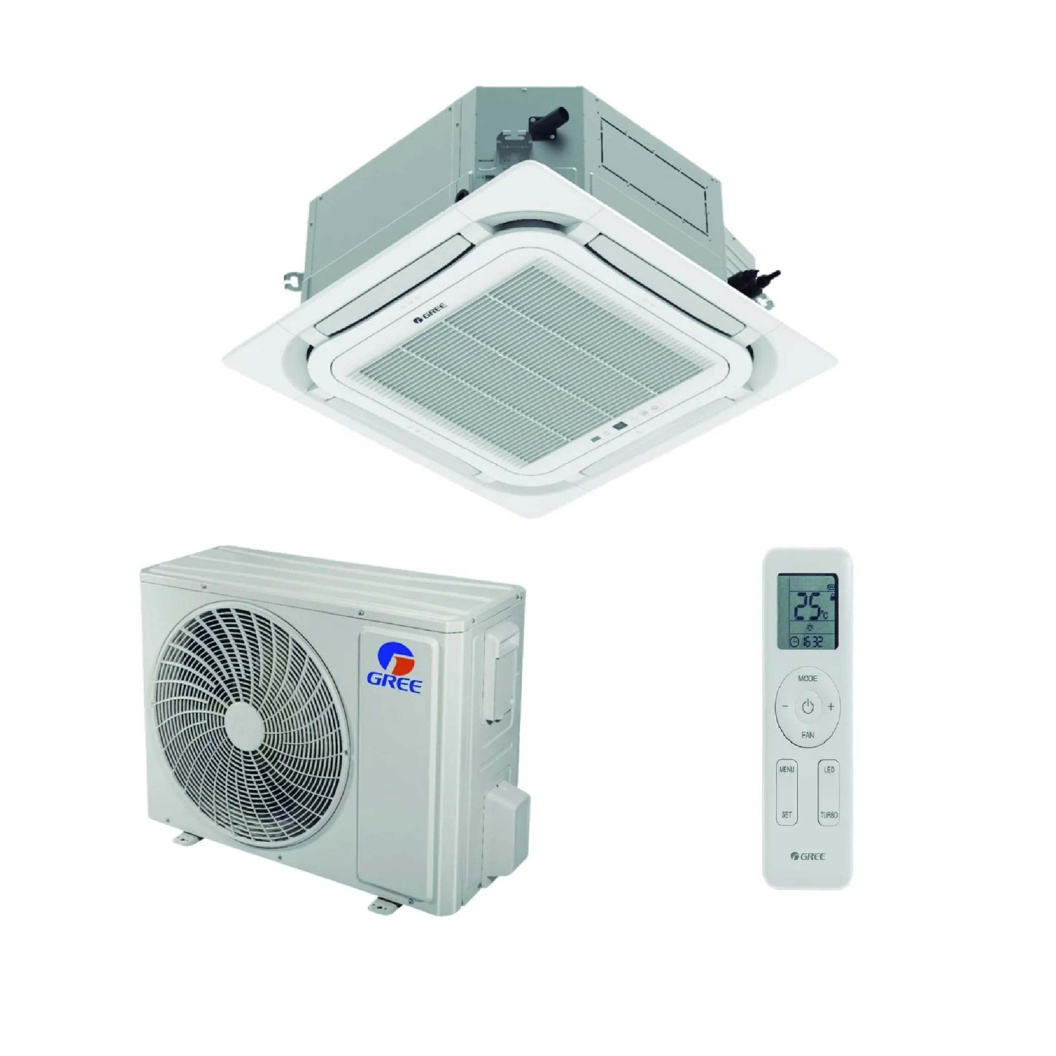 Ar Condicionado Split Inverter Cassete Gree G-Prime Compact 24.000 Btus Frio 220v R-32
