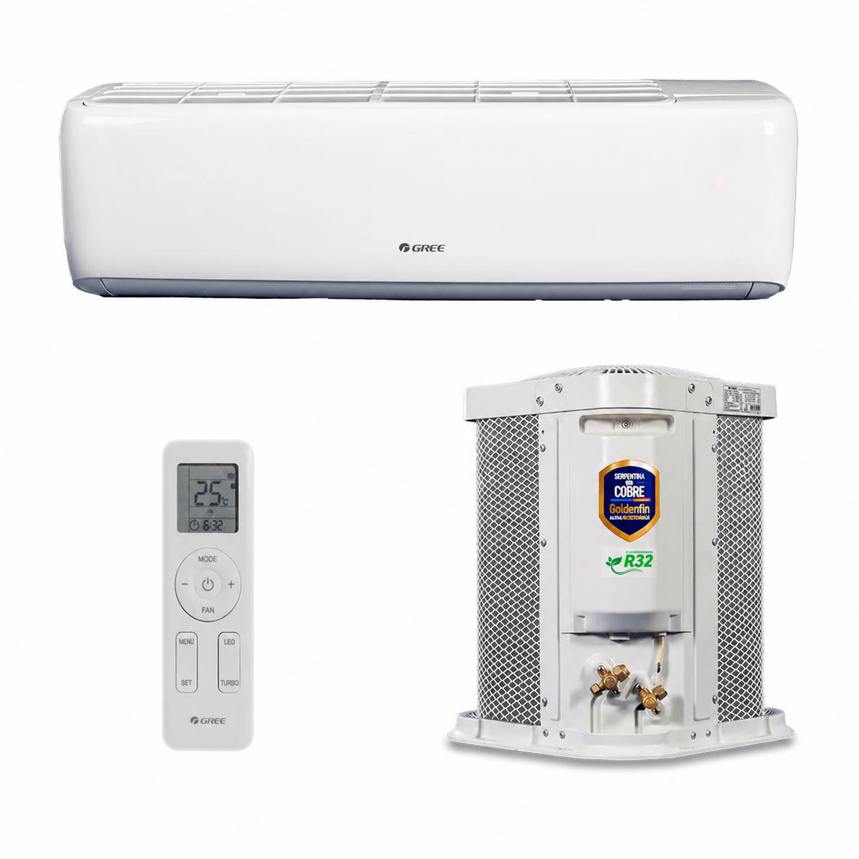 Ar Condicionado Split Hi Wall G-Classic Gree Inverter 18.000 Btus Frio 220V R-32