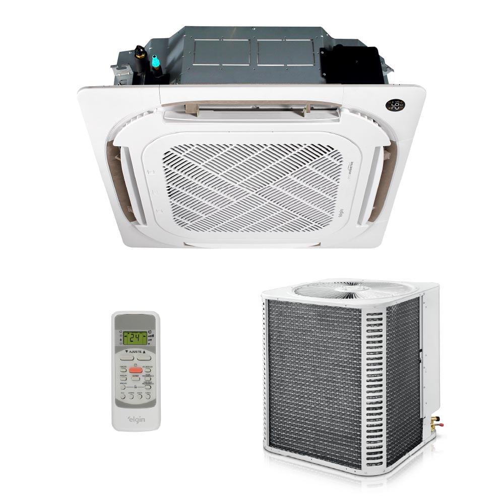 Ar Condicionado Split Cassete 4 Vias Elgin Eco Inverter 48.000 Btus Frio 220v R-32